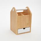 Caixa organizadora de madeira alta Toto Umbra