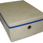 Caixa Organizadora De Tecido Organibox   C/ Ilhós E Tampa De