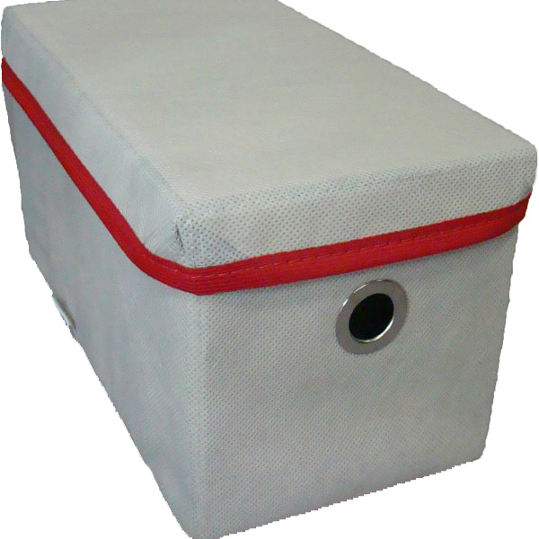 Caixa Organizadora De Tecido Organibox   C/ Ilhós E Tampa De