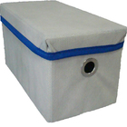 Caixa Organizadora De Tecido Organibox   C/ Ilhós E Tampa De