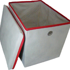 Caixa Organizadora De Tecido Organibox   C/ Ilhós E Tampa De