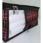 Caixa Organizadora De Toalha Tam M Nylon Pvc Xadrez Vm