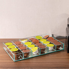 Caixa Organizadora De Vidro 6 Divisórias Porta Condimentos