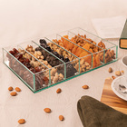 Caixa Organizadora De Vidro 6 Divisórias Porta Condimentos