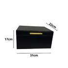 Caixa Organizadora Decorativa Em Courino Trançado G