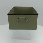 Caixa Organizadora Decorativa Home&co Metal 12x30x21cm Cinza