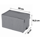 Caixa Organizadora Dobrável TNT Granit 17x18x28cm KUB Spaceo