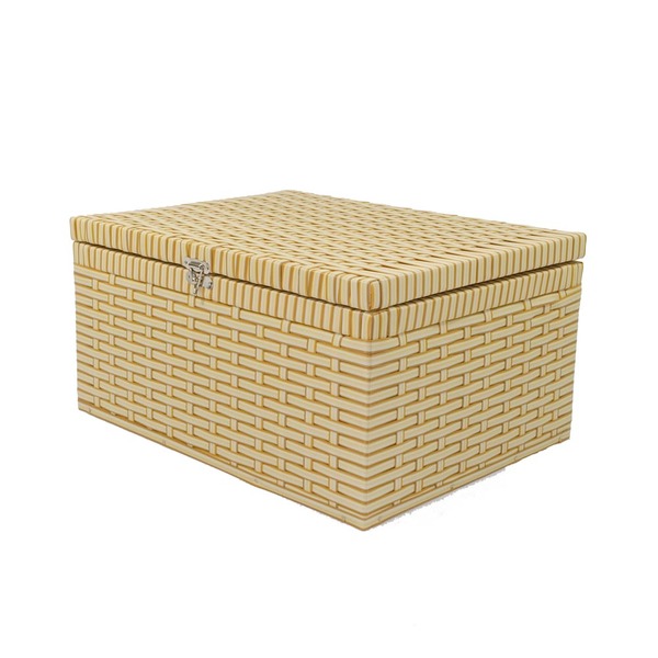 Caixa Organizadora Em Fita 40x30x20cm - Bananeira