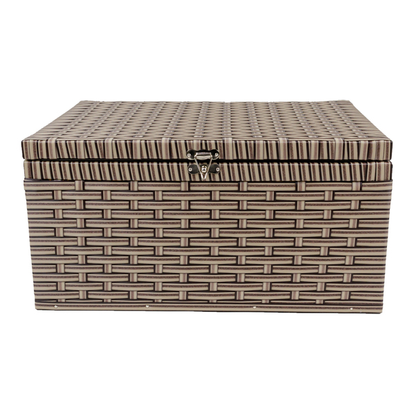 Caixa Organizadora Em Fita 40x30x20cm - Cappuccino