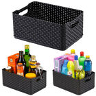 Caixa Organizadora Em Rattan Nº3 Preto 4.5 Litros Preto