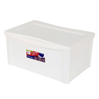 Caixa Organizadora Grande em Plástico Branco 65L Ordene
