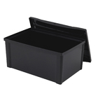Caixa Organizadora Grande em Plástico Preto 65L Radical Color Ordene