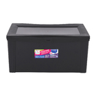 Caixa Organizadora Grande em Plástico Preto 65L Radical Color Ordene