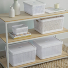 Caixa Organizadora Grid Cesto Organizador Armário Despensa Br