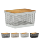 Caixa Organizadora Grid Cesto Organizador Armário Despensa Br