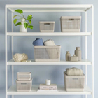 Caixa Organizadora Grid Cesto Organizador Armário Despensa Br