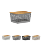 Caixa Organizadora Grid Cesto Organizador Armário Despensa Br