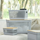 Caixa Organizadora Grid Cesto Organizador Armário Despensa Br