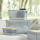 Caixa Organizadora Grid Cesto Organizador Armário Despensa Br