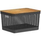 Caixa Organizadora Grid Cesto Organizador Armário Despensa Br