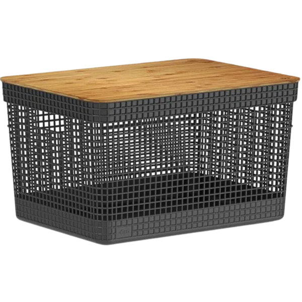 Caixa Organizadora Grid Cesto Organizador Armário Despensa Br