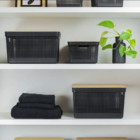 Caixa Organizadora Grid Cesto Organizador Armário Despensa Br