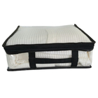 Caixa Organizadora Guarda Roupa Tam P Pvc Cristal Pret