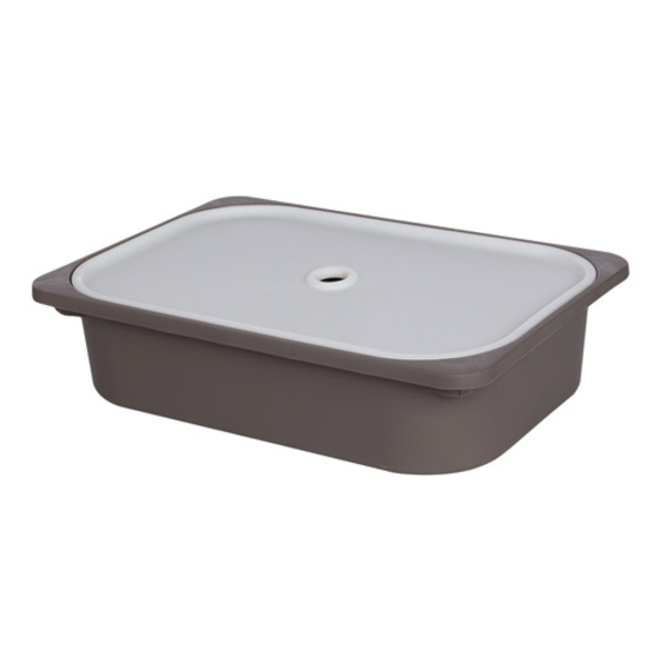 Caixa Organizadora Huya 7 5 L - Cinza Mushroom