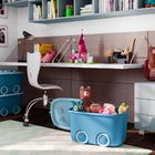 Caixa Organizadora Infantil Com Rodinha Azul 46 L Curver