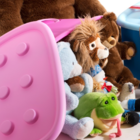 Caixa Organizadora Infantil Rosa Rodinha Pink 46 L Curver