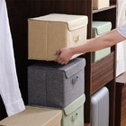 Caixa Organizadora Linho Marrom Média 38x25cm - Yazi