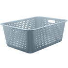 Caixa Organizadora Maxi Grande Organize Cesto Plástico 40l Az