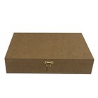 Caixa Organizadora Mdf Cru C/ Divisória 10 Espaço Gin Tônica