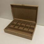 Caixa Organizadora Mdf Cru C/ Divisória 10 Espaço Gin Tônica