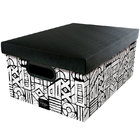 Caixa Organizadora Média Tribal - Dello - Branco / Preto