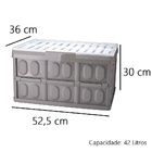 Caixa Organizadora Multiuso Desmontável Tampa 42lts Plasutil