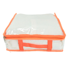 Caixa Organizadora Multiuso Tam P Pvc Cristal Larj Luxo