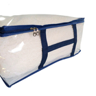 Caixa Organizadora Para Edredom Tam G Pvc Cristal Azul