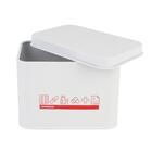 Caixa Organizadora Para Primeiros Socorros Branca E Vermelha