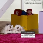 Caixa Organizadora Para Quarto Infantil Em Mdf - Amarelo