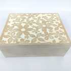 Caixa Organizadora Pátina Branca Floral