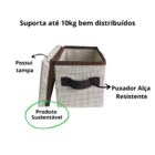 Caixa Organizadora Pequena Para Escritorios Com Tampa Cor Neu