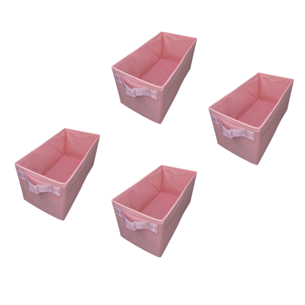 Caixa Organizadora Pequena Para Escritorios Roupas Closet Ros