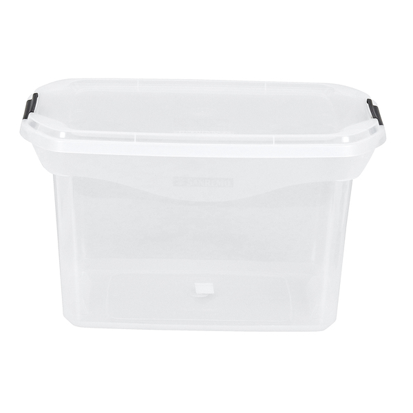Caixa Organizadora Plástico Transparente 29L 27,6x33x48,7cm Flex Sanremo