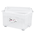 Caixa Organizadora Plástico Transparente 72L 40x44,5x65 cm Top Stock Sanremo
