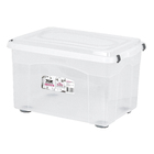 Caixa Organizadora Plástico Transparente 72L 40x44,5x65 cm Top Stock Sanremo