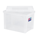 Caixa Organizadora Plástico Transparente 30L 30,7x42,5x30,5 cm Radical Color Ordene