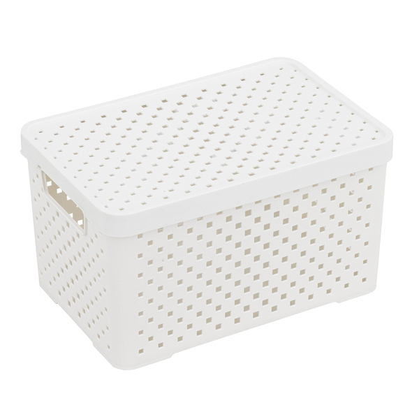 Caixa Organizadora Plástico Branco 6L 15x17x26,5cm Dasplast