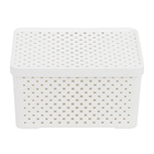 Caixa Organizadora Plástico Branco 6L 15x17x26,5cm Dasplast