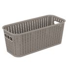 Caixa Organizadora Plstico Ratan Cinza 55L 35x151x135cm So Bernardo